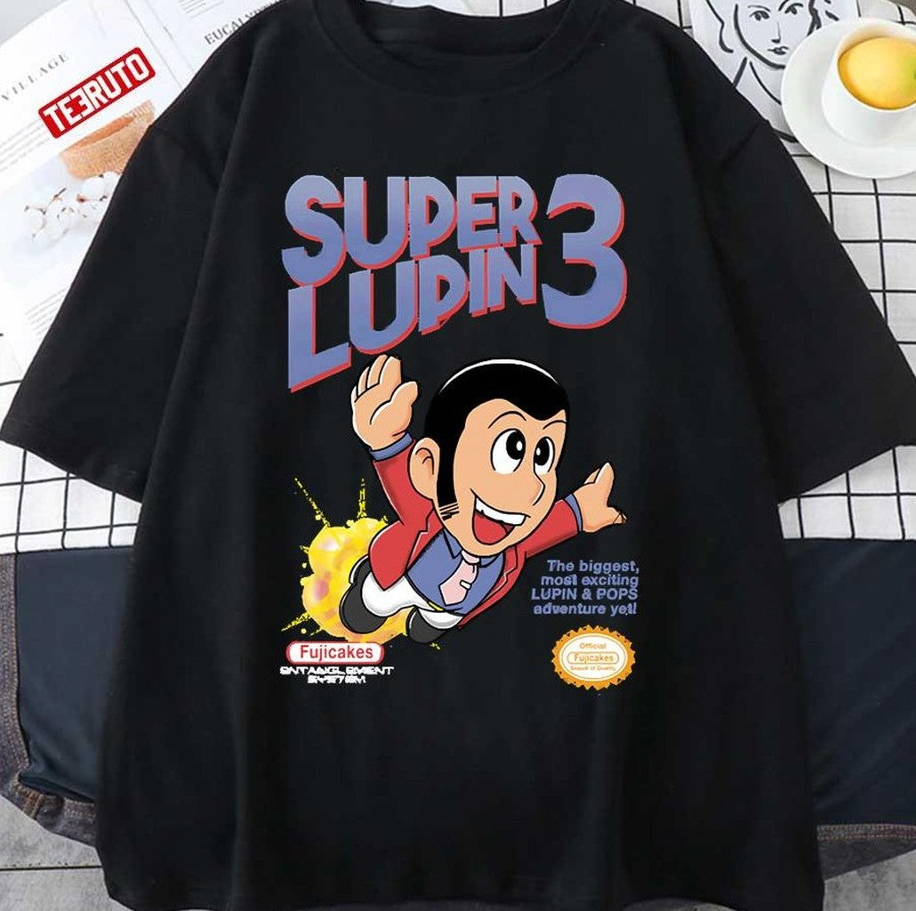 Super Lupin 3 The Biggest Most Exciting Lupin &amp; Pops Adventure Yet Unisex T-shirt
