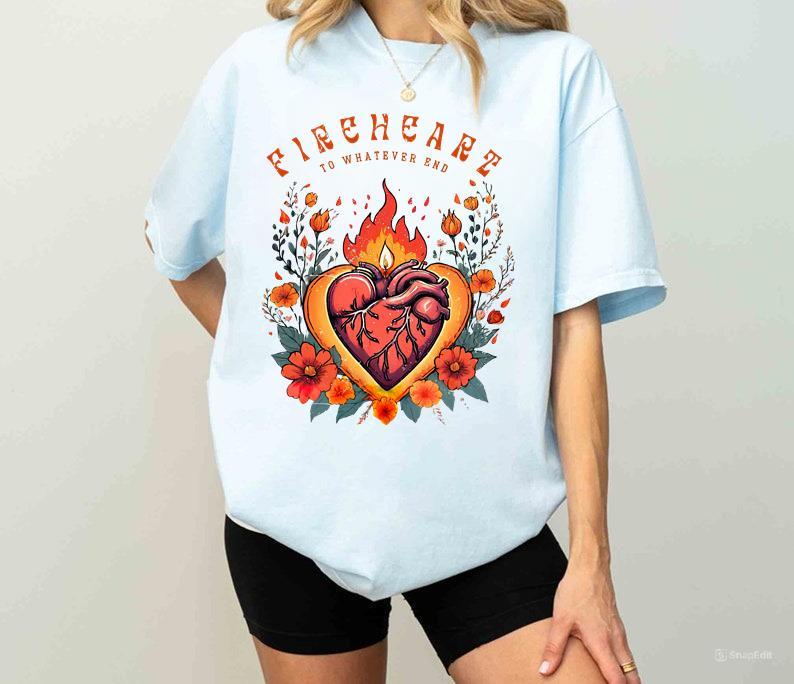 Throne of Glass Fireheart Shirt, Throne Of Glass Tshirt, Terrasen To Whatever End Kingdom
