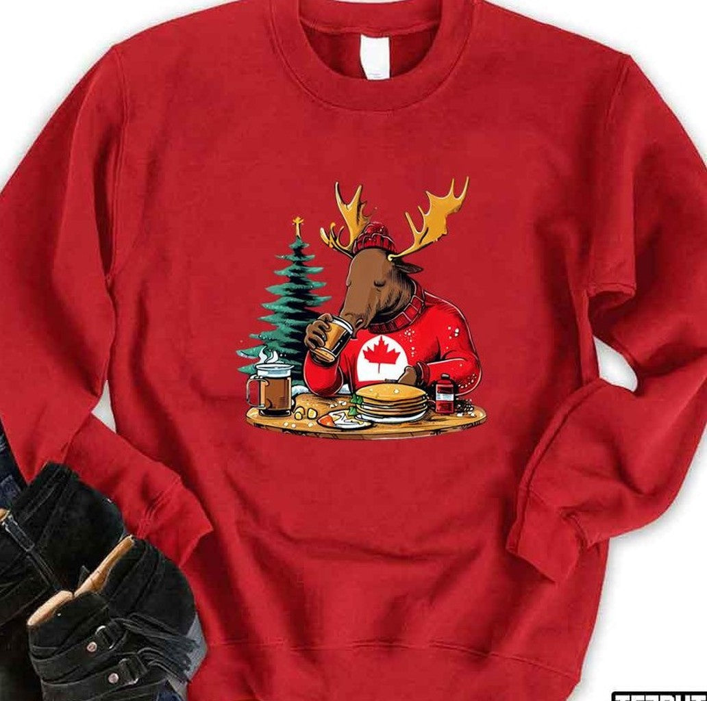 Most Canadian Christmas Moose Unisex Sweatshirt