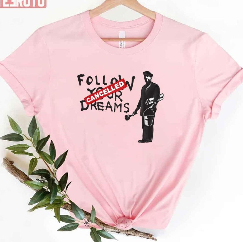 Banksy Cynical Graffiti With Painter Unisex T-Shirt