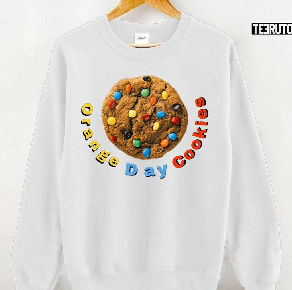 Orange Day Cookies Design Unisex Hoodie