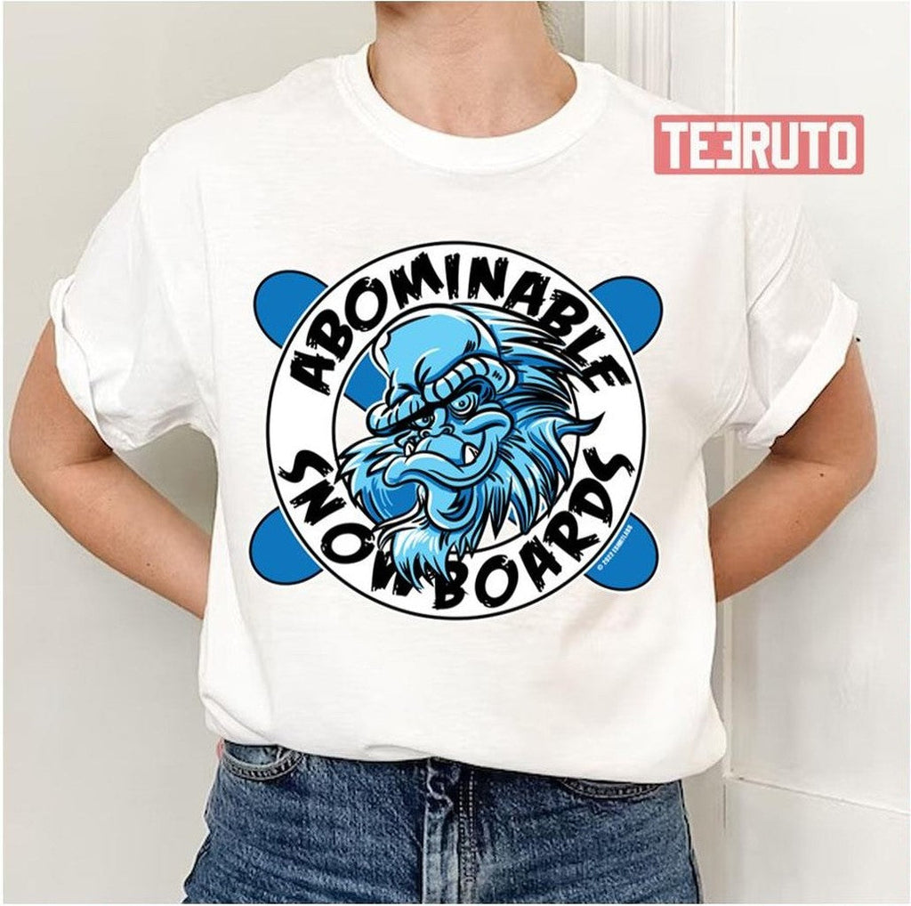 Snowboards Snowman Yeti Abominable Unisex T-Shirt