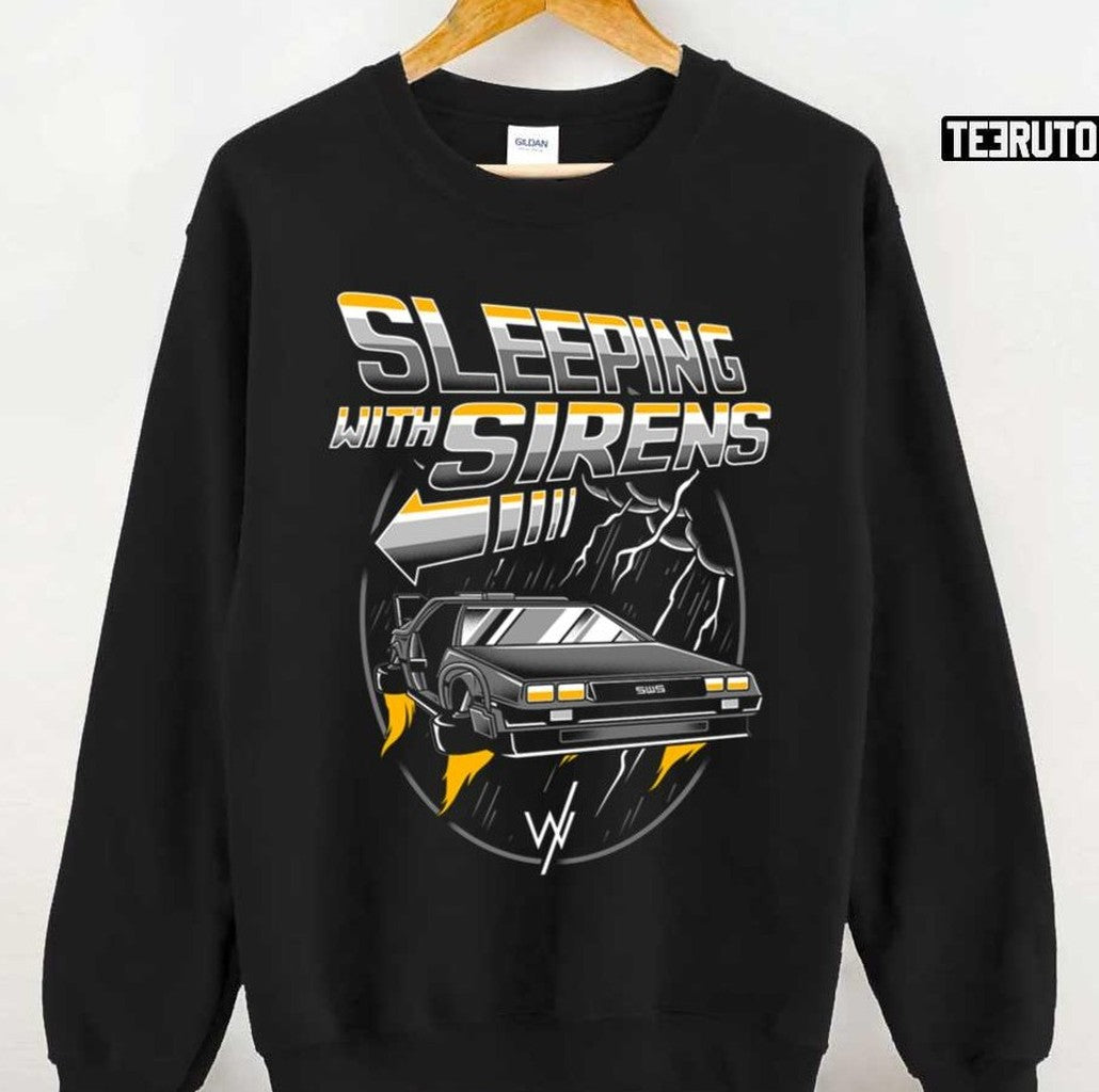 The Car Back To The Future Sleeping With Sirens Band Unisex T-Shirt
