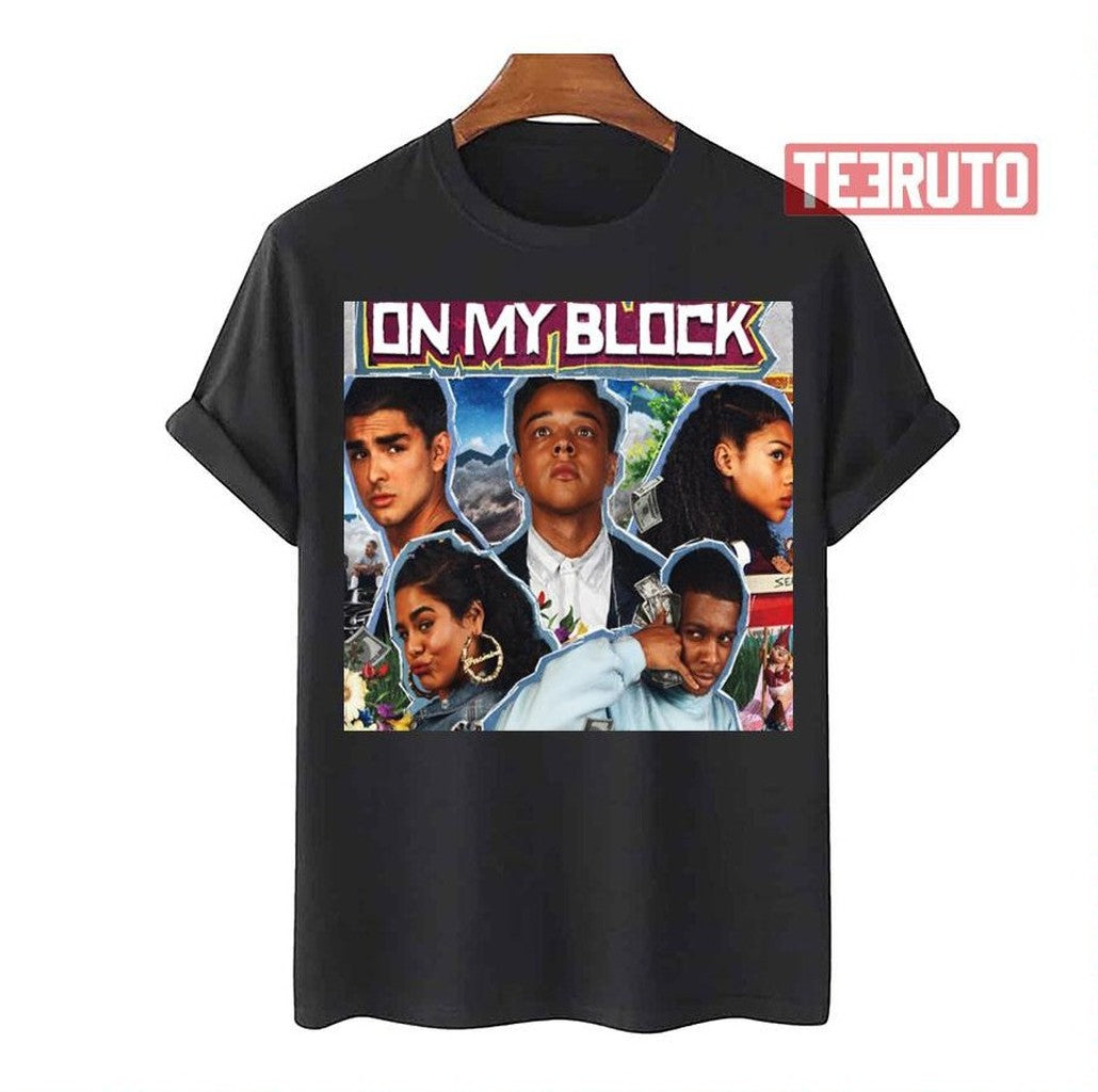 On My Block Collage Design Unisex T-Shirt