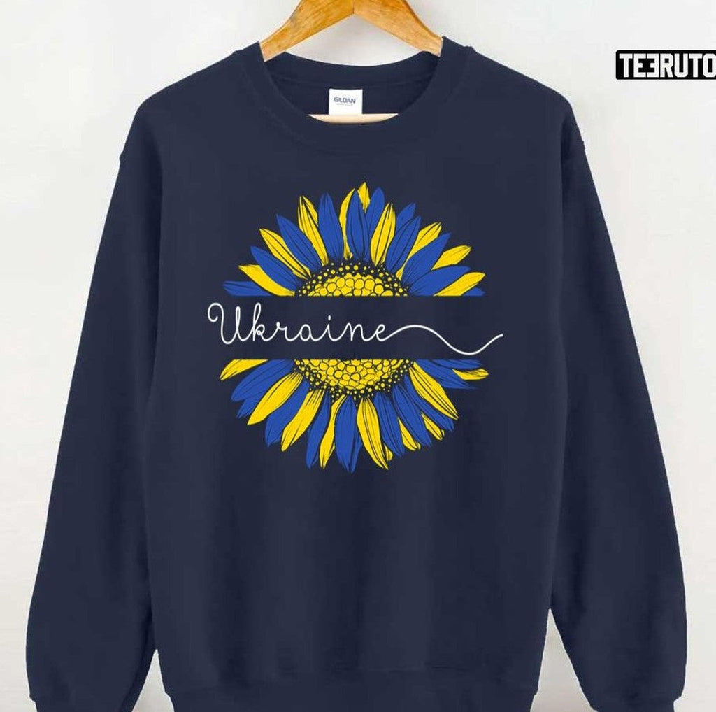 Sunflower On The Ukrainian Unisex T-Shirt