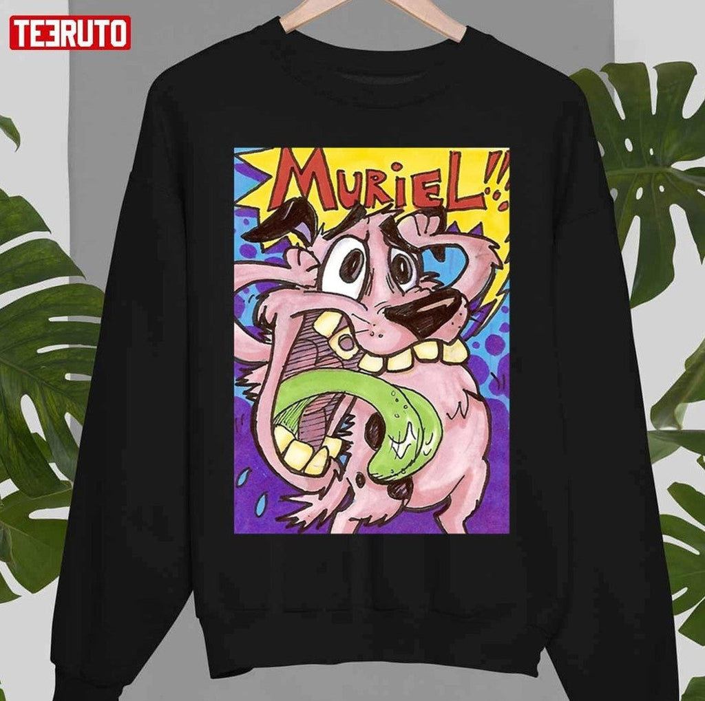 Muriel Funny Moment Cowardly Dog Unisex T-Shirt