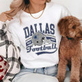 Retro Dallas Football Shirt, Cowboys Team Shirt, Vintage Texas Shirt, Dallas Football Tee, Cowboys Shirt, Oversized Dallas Team T-shirt Casual Cotton