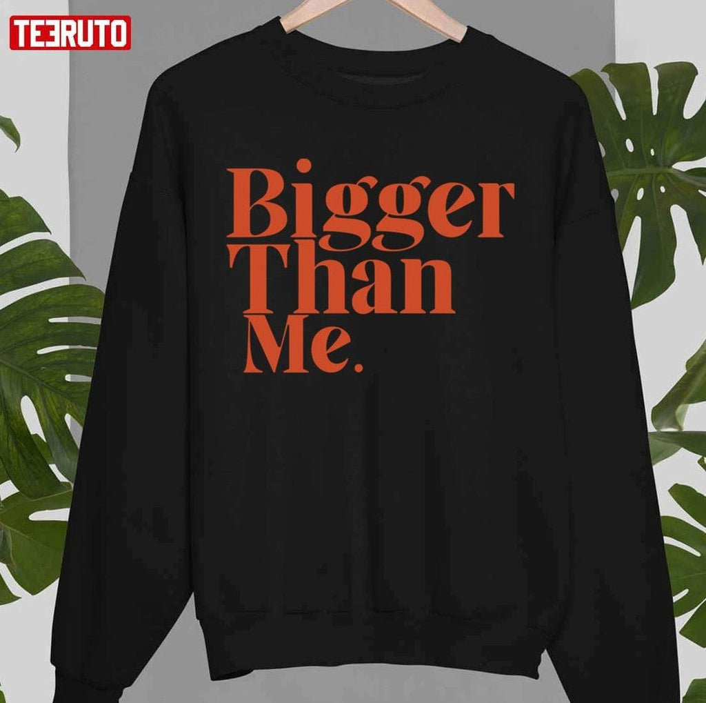 Bigger Than Me Louis Tomlinson Orange Text Unisex T-shirt