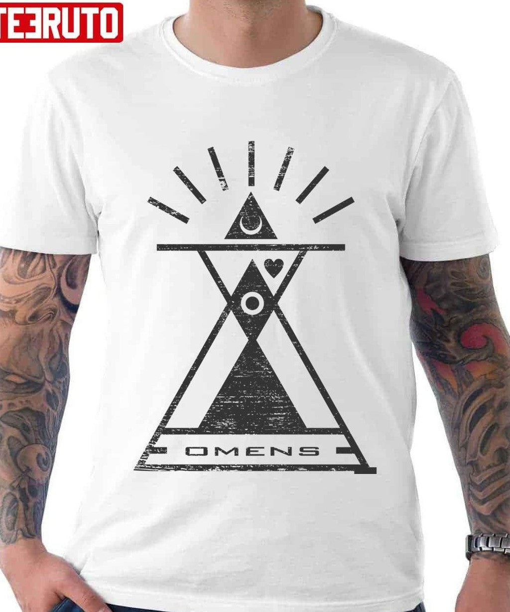 Omens Typography And Geometry Unisex T-Shirt