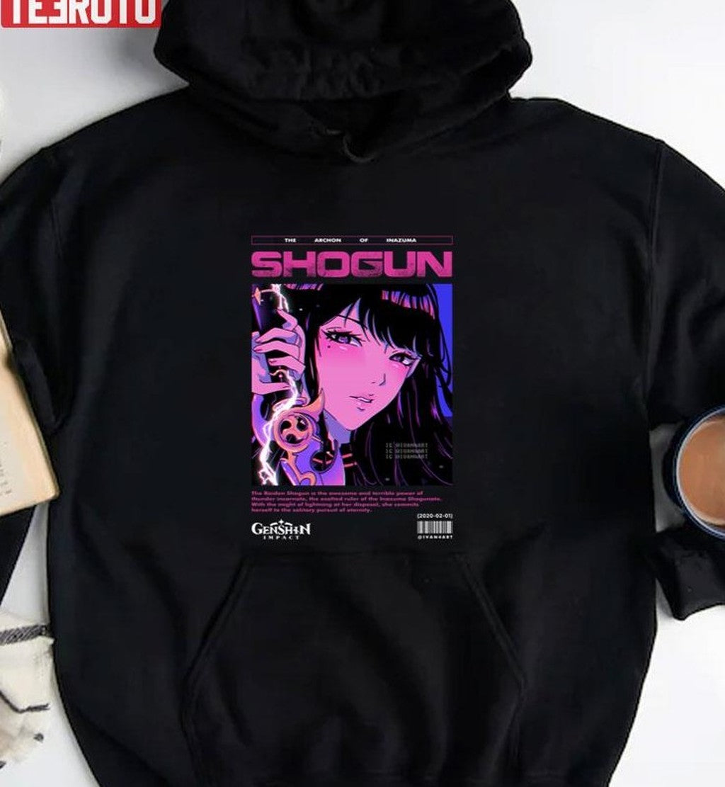 The Archon Of Inazuma Raiden Shogun Genshin Impact Anime Art Unisex T-Shirt