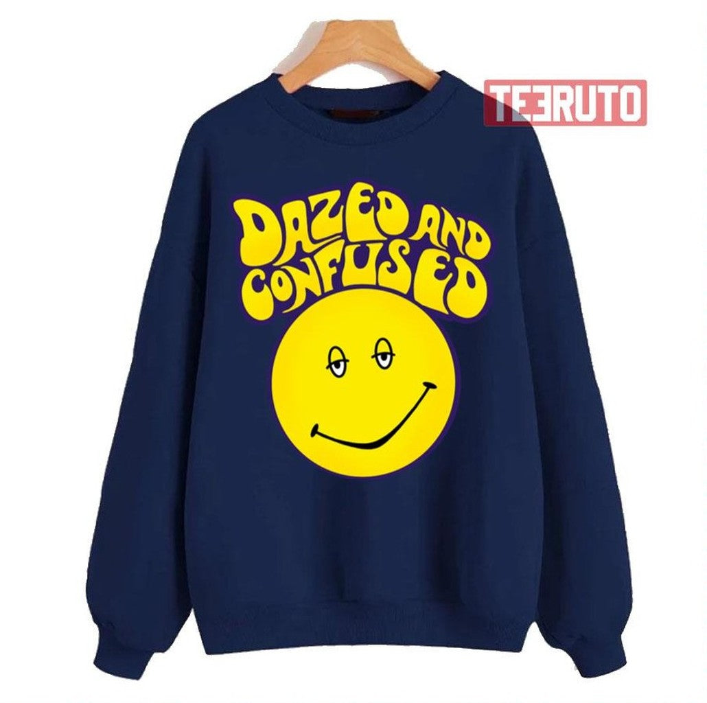 Smile Face Icon Dazed And Confused Unisex Sweatshirt