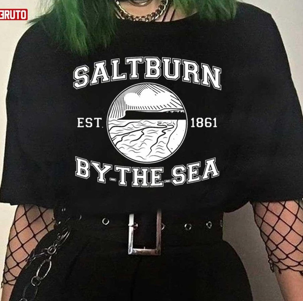 Ndvh Saltburn By The Sea Est 1861 White Print Unisex T-Shirt