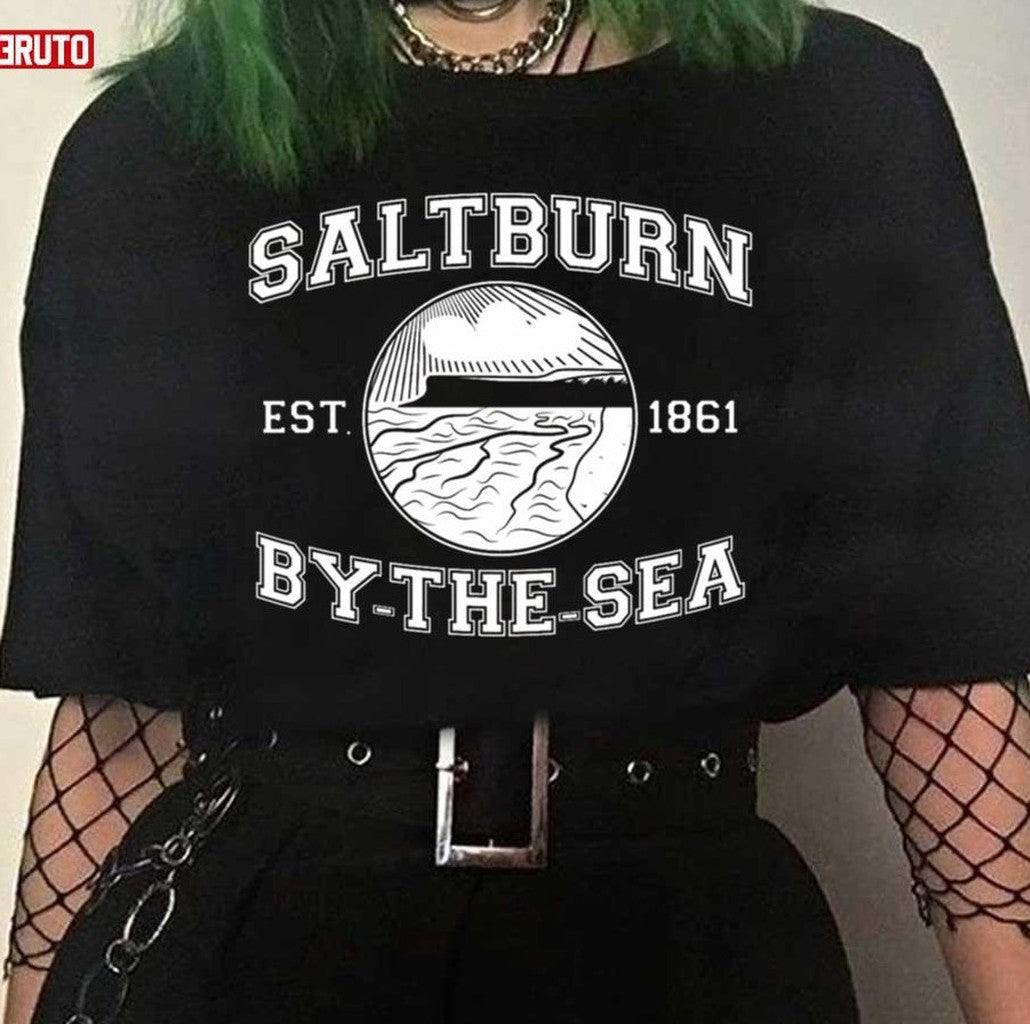 Ndvh Saltburn By The Sea Est 1861 White Print Unisex T-Shirt