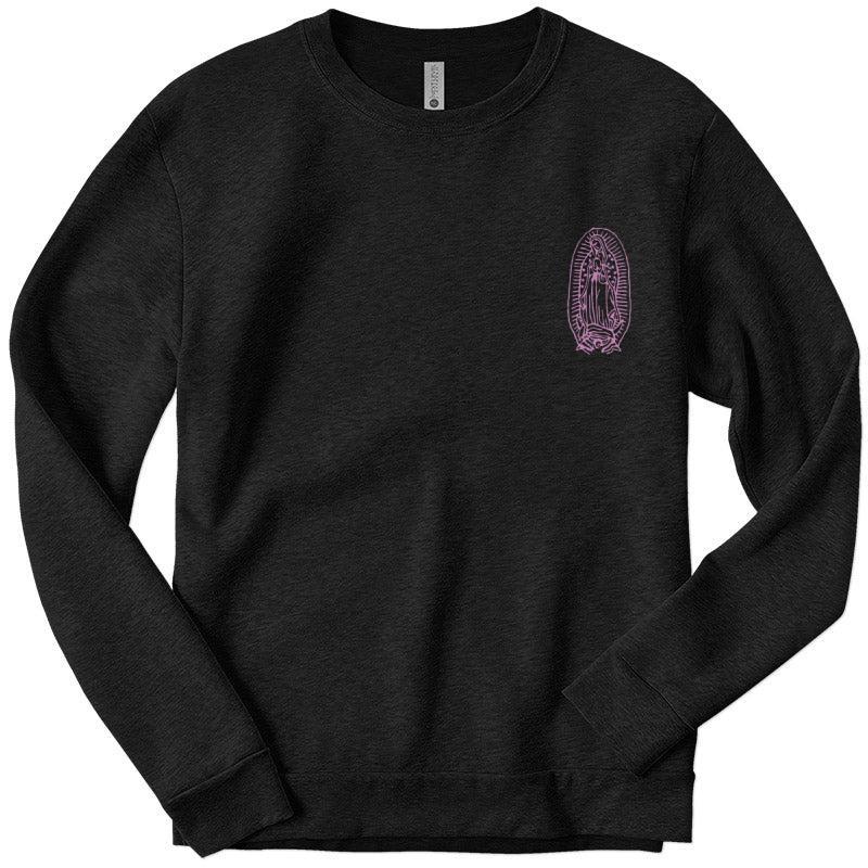 Virgen de Guadalupe Sweatshirt Unisex Classic Collar Printed
