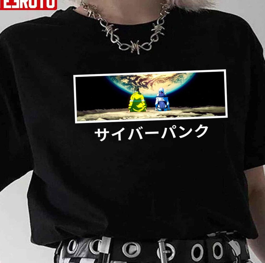 Anime Lucy And David Cyberpunk Unisex T-shirt