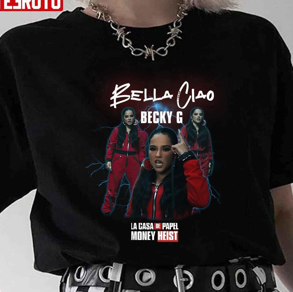 Bella Ciao Beky G La Casa De Papel Money Heist Bootleg Vintage Unisex T-Shirt