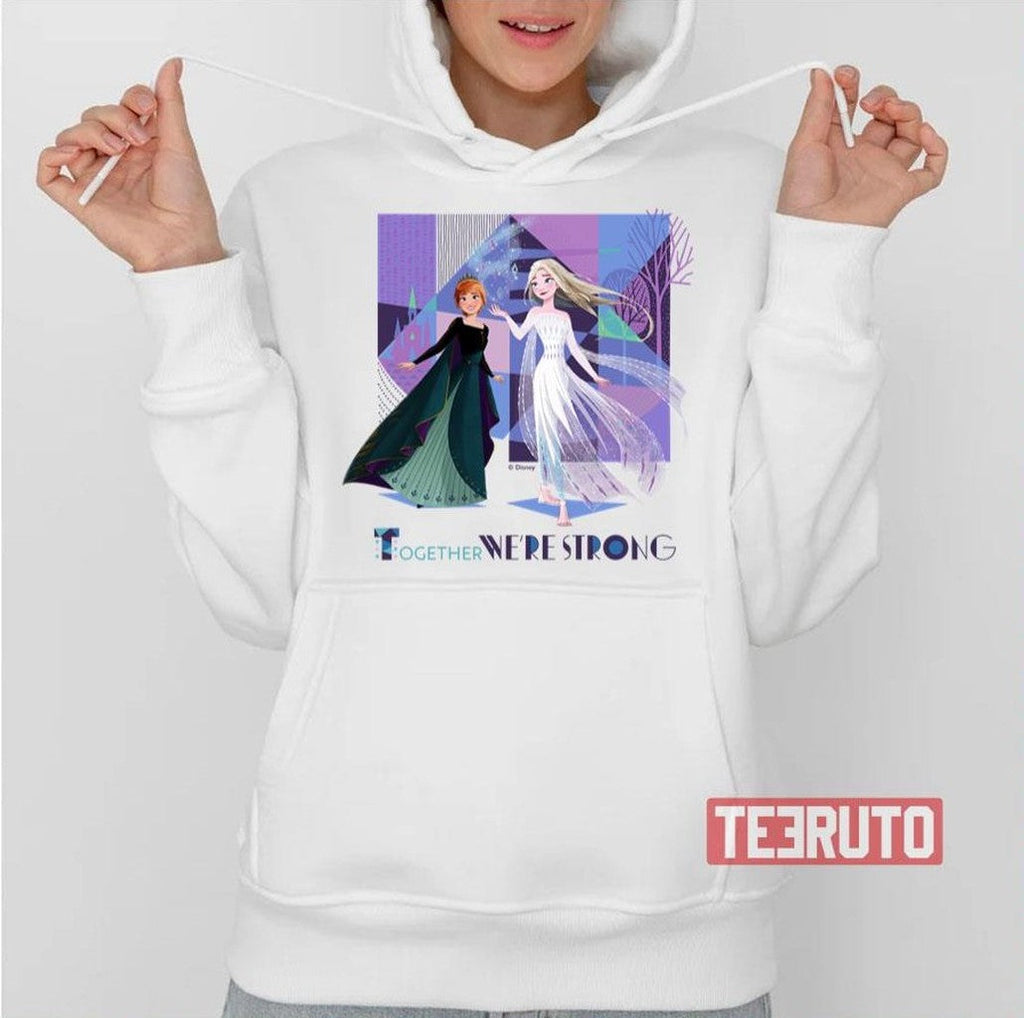 Anna &amp; Elsa Together We're Strong Frozen Unisex T-Shirt