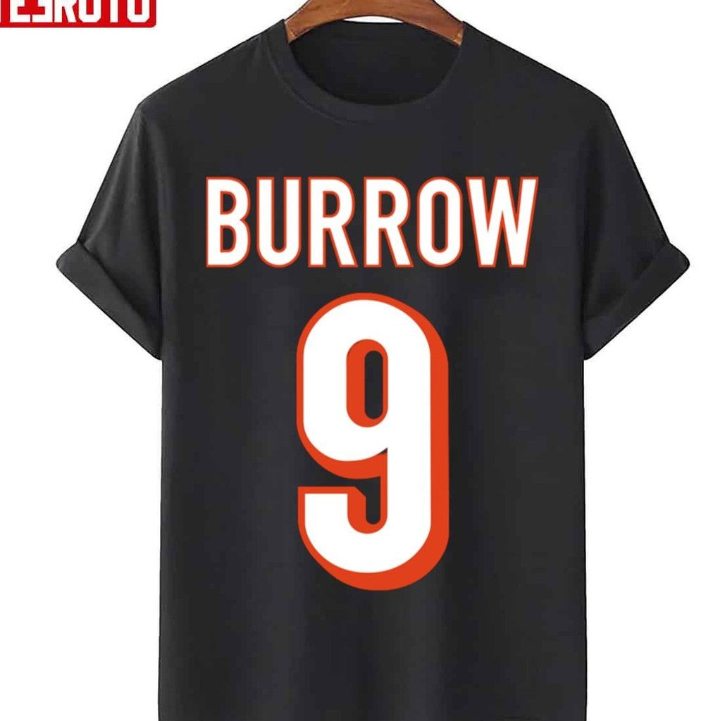 Number 9 Joe Burrow Jersey Number Graphic Unisex Sweatshirt