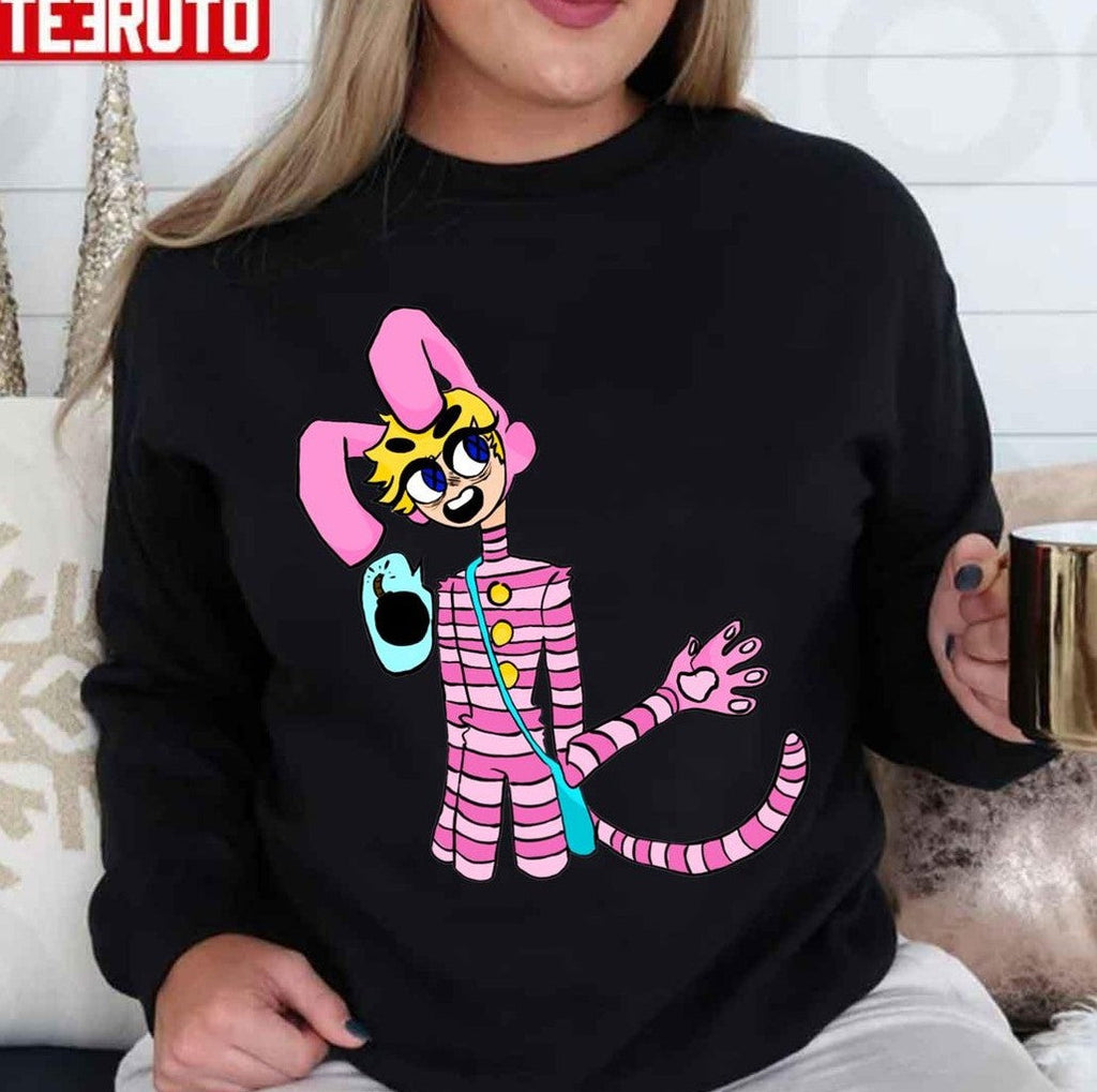 Popee Pink Bunny Popee The Performer Unisex Sweatshirt