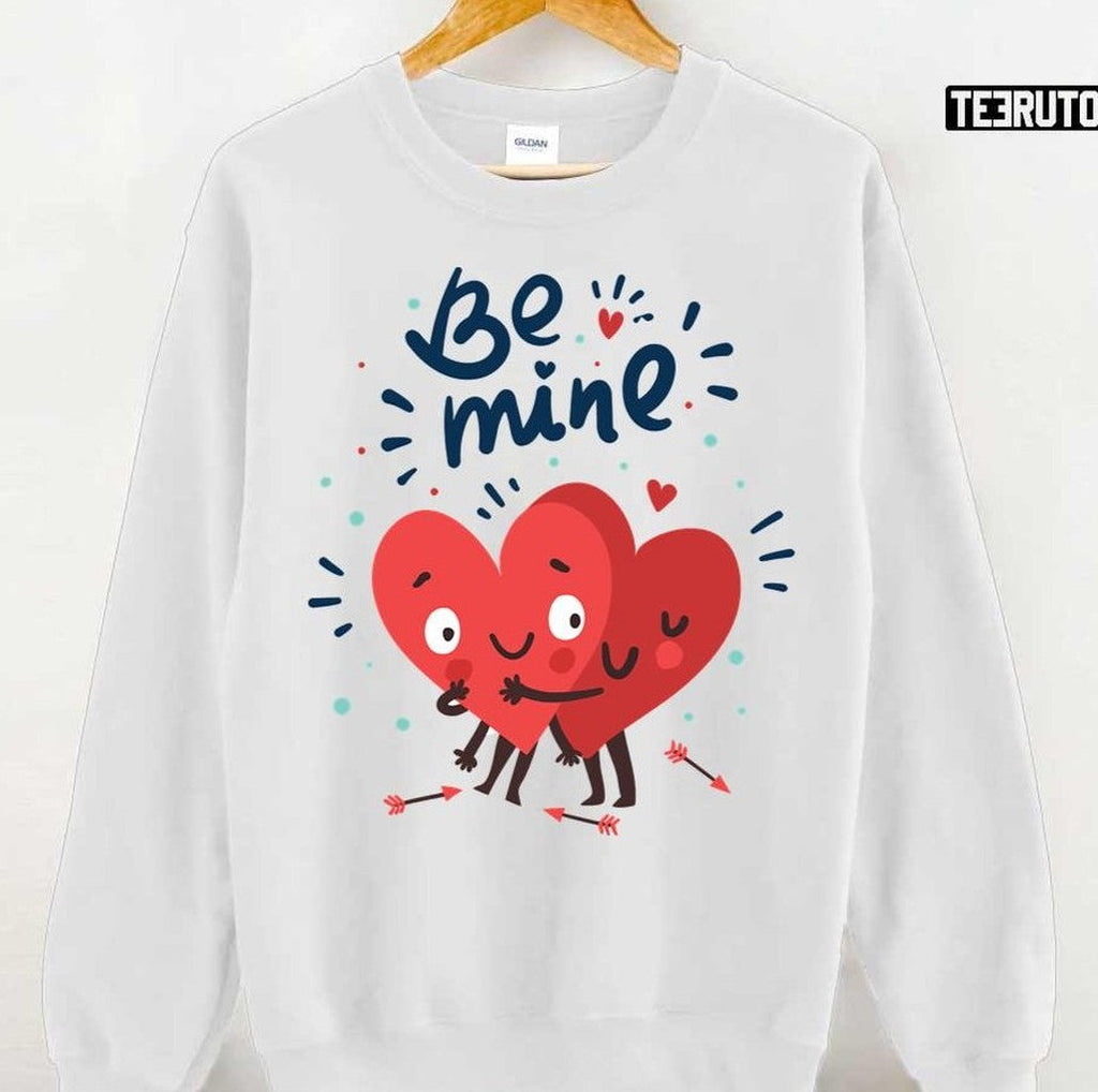 Be Mine Valentine's Day Hearts Unisex Hoodie