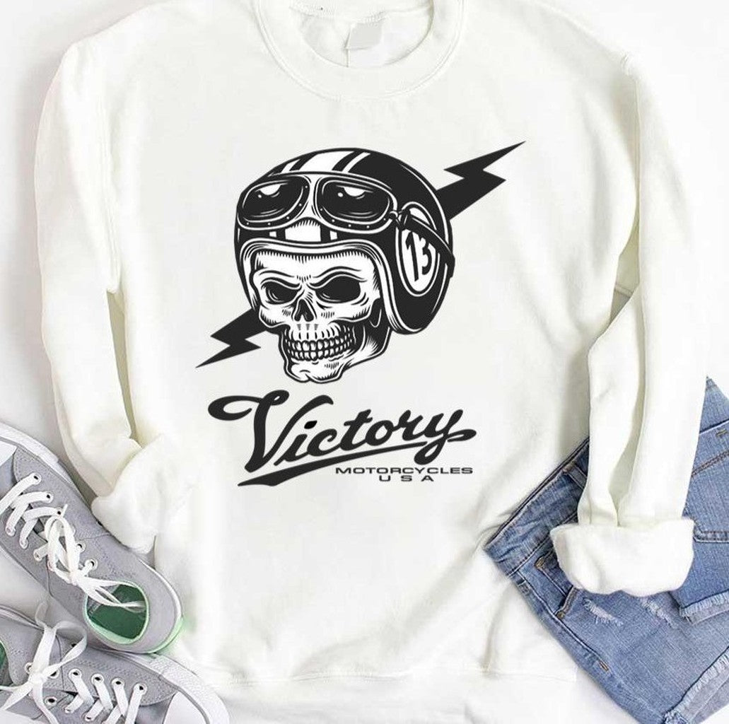 Skull Motorcycles The Victory Unisex T-Shirt