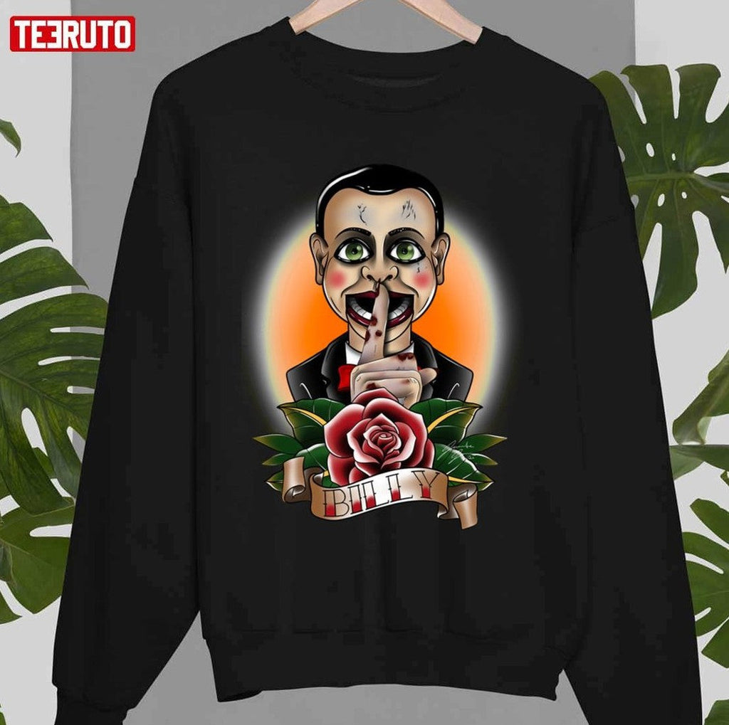 Scary Ventriloquist Doll Dead Silence Halloween Unisex Sweatshirt