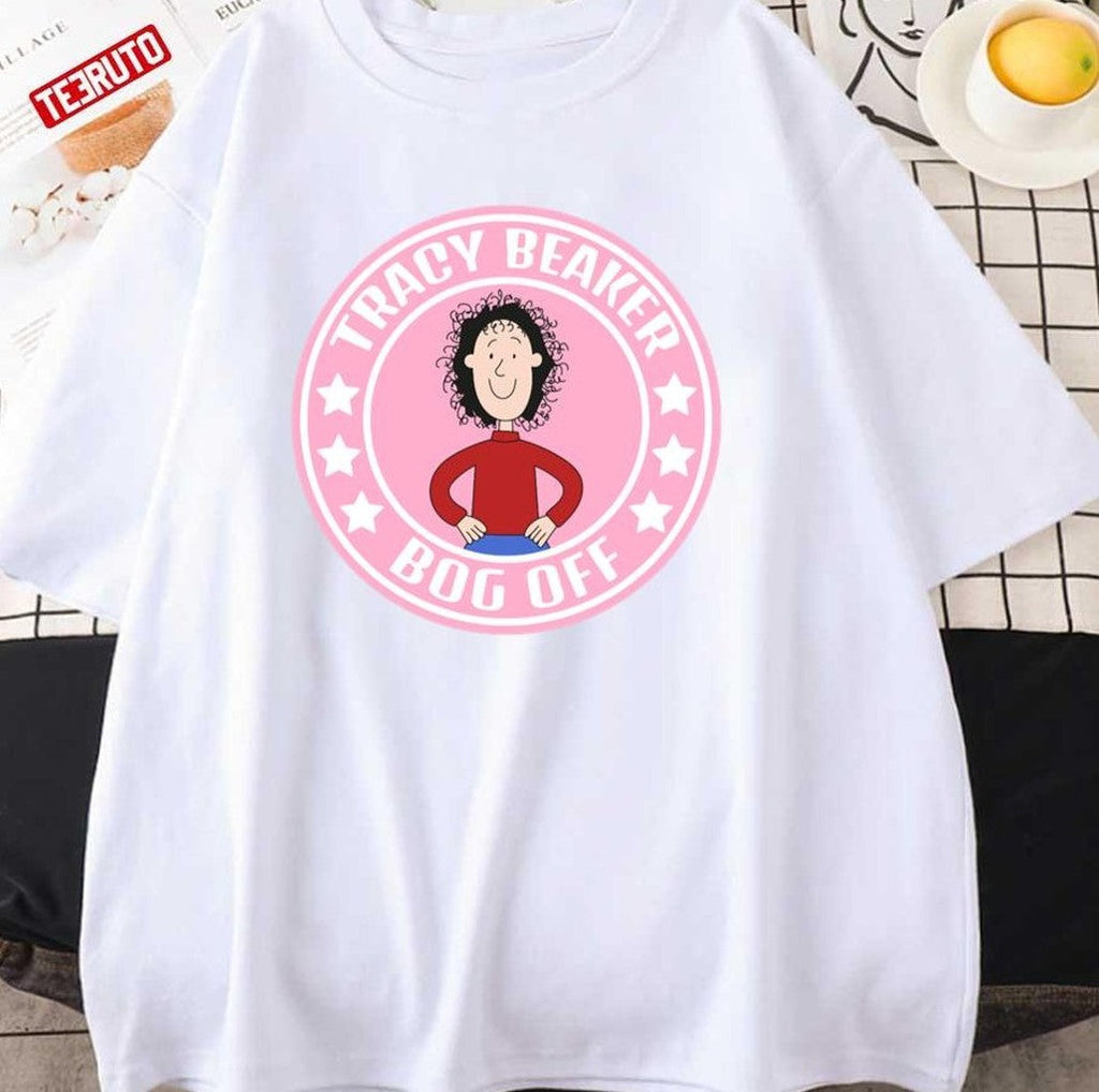 Pink Logo Starbuck Bog Off Tracy Beaker Unisex T-Shirt