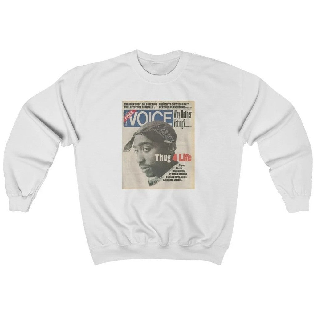 2pac Tupac 90's Hip Hop Thug 4 Life Vintage Unisex Sweatshirt