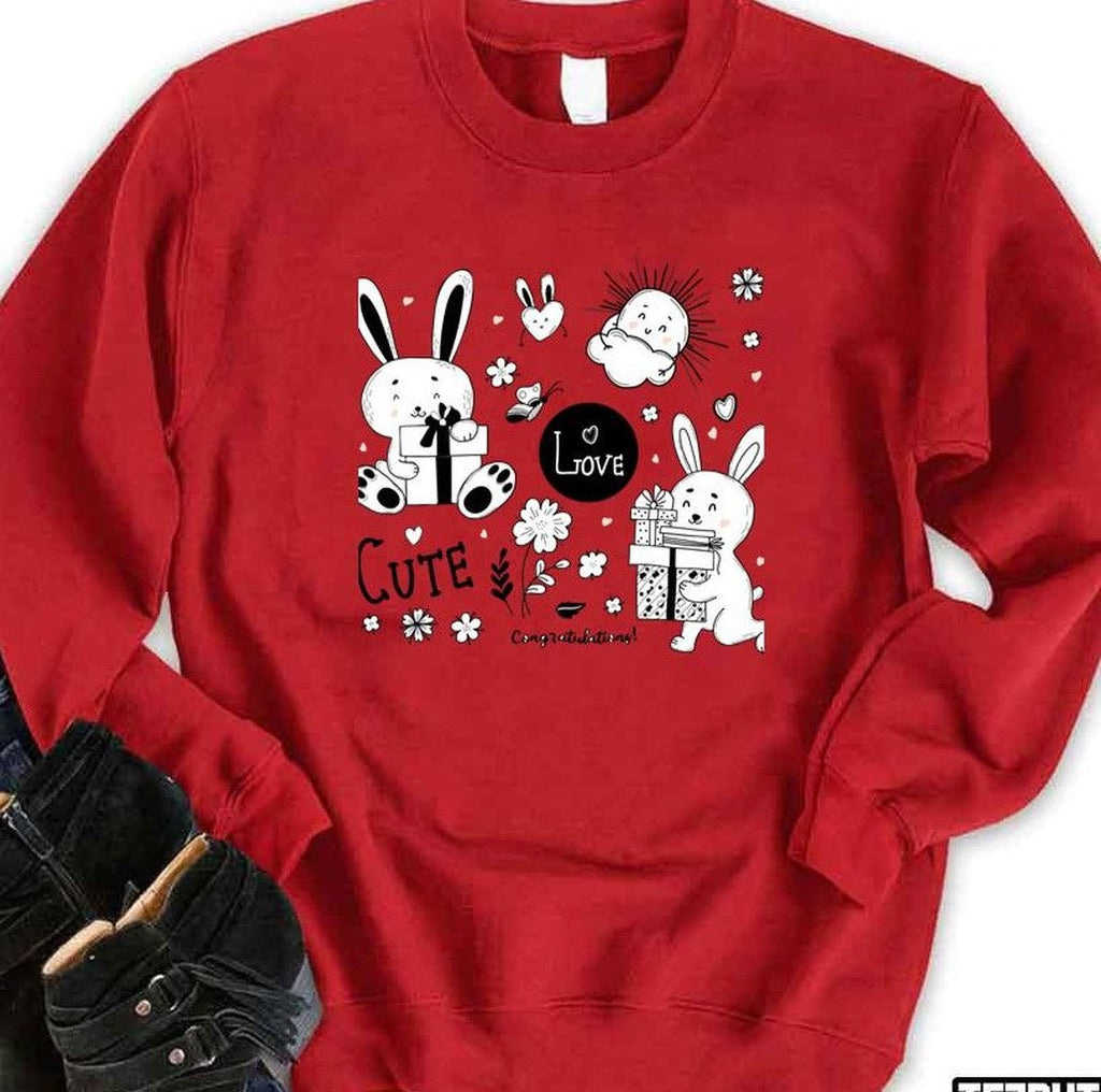 Some Bunny Loves Teaching Cute Bunnies Unisex Sweatshirt