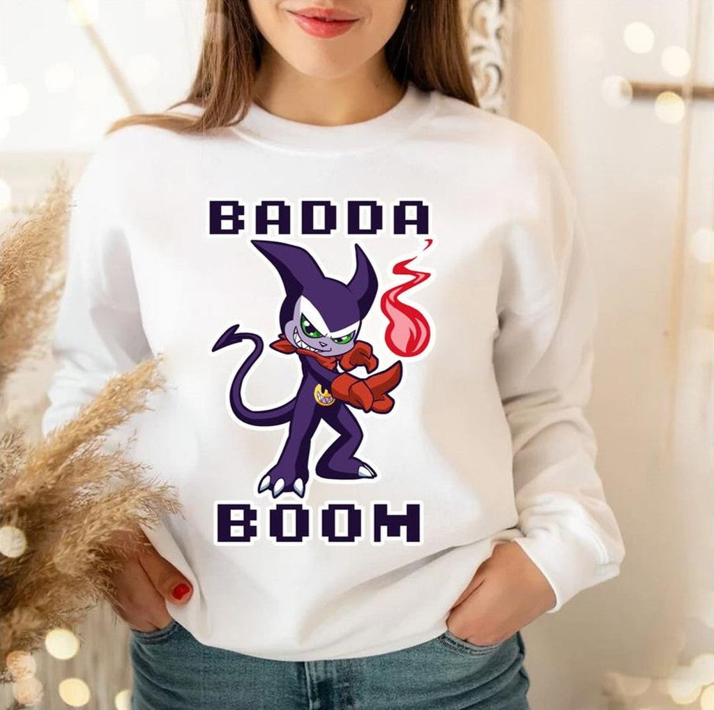 Badda Boom Fire Digimon Unisex Sweatshirt