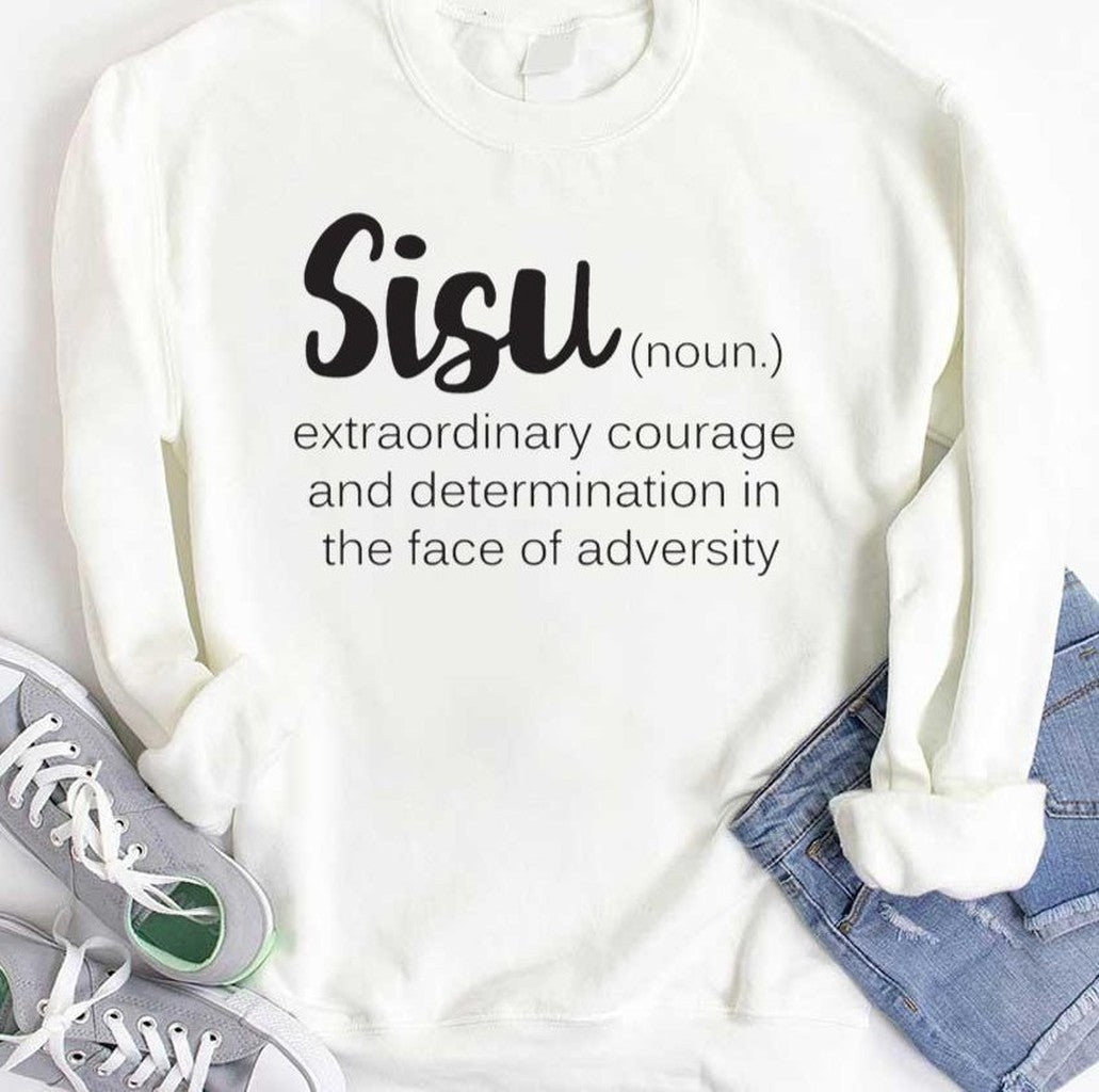 Sisu Word Definition Courage Determination Unisex T-Shirt