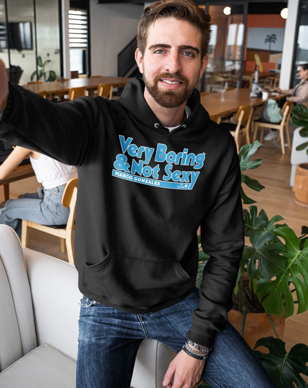 Baseman Very Boring And Not Sexy Janie McCauley Marco Gonzales Unisex Hoodie