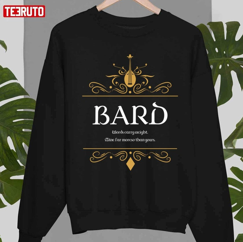 Bard Bards Buff D&amp;D Dungeons &amp; Dragons Design Unisex T-shirt