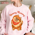 Pommy Mommy Fluffy Red Pomeranian Dog Unisex Sweatshirt