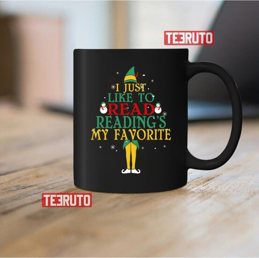 Reading I Just Like To Read Reading's My Favorite Christmas T Sweatshirt