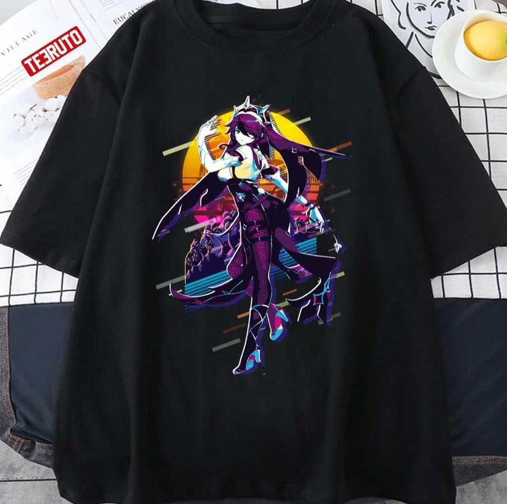 Rosaria Genshin Impact 80s Retro Unisex T-shirt