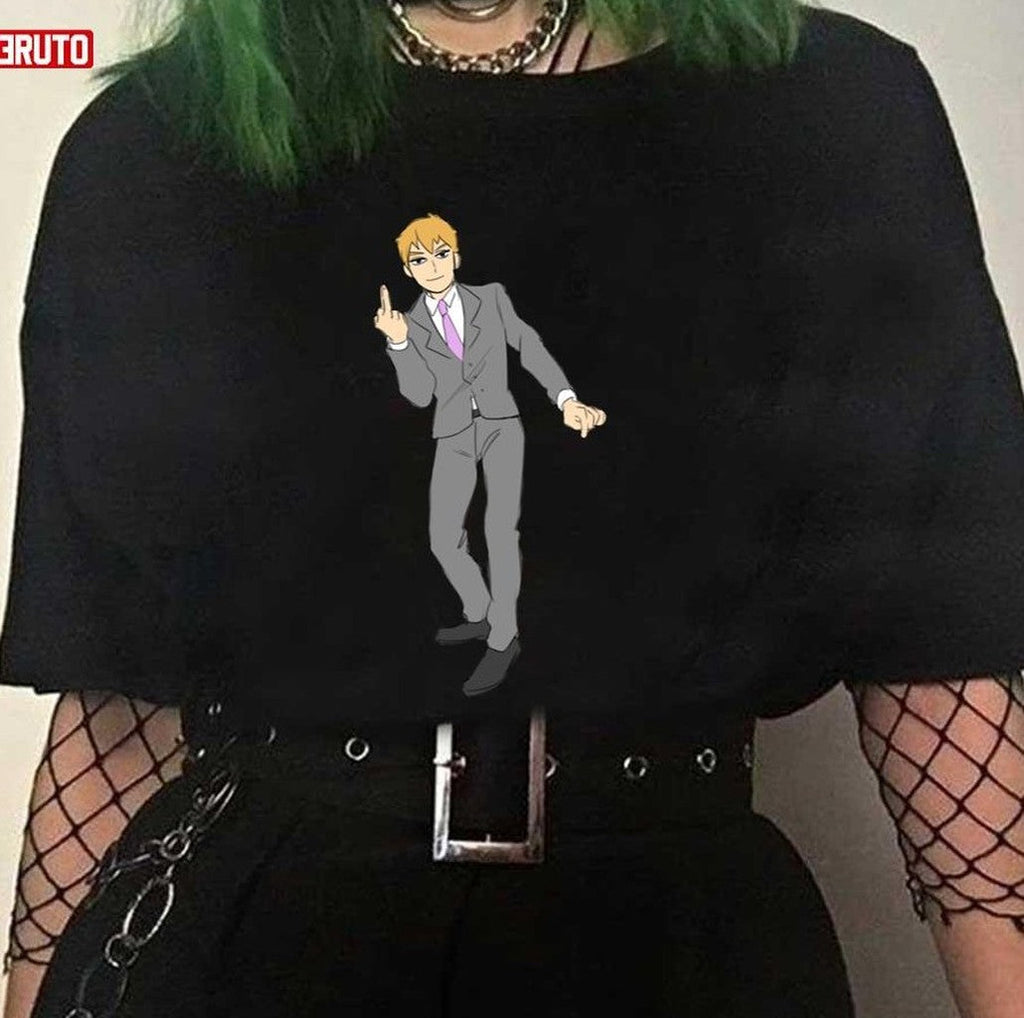 Reigen Arataka Screw The Media Middle Finger Unisex T-shirt