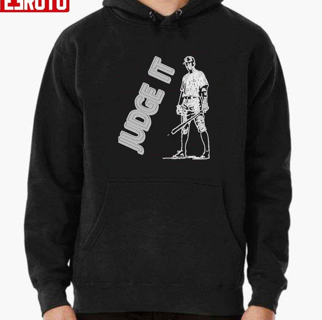 Baseball Player Aaron Judge Judge It Black And White Art Unisex T-shirt