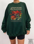 Vintage Dungeons & Dragons 1974 SWEATSHIRT, DnD Sweatshirt, DnD Shirt, Dungeon Master Sweatshirt, Fantasy Role Playing Game Shirt Cotton Fabric