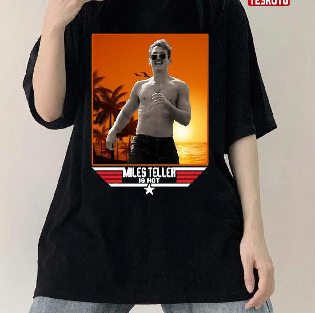 Rooster Topgun Retro Miles Teller Shirtless Unisex T-Shirt