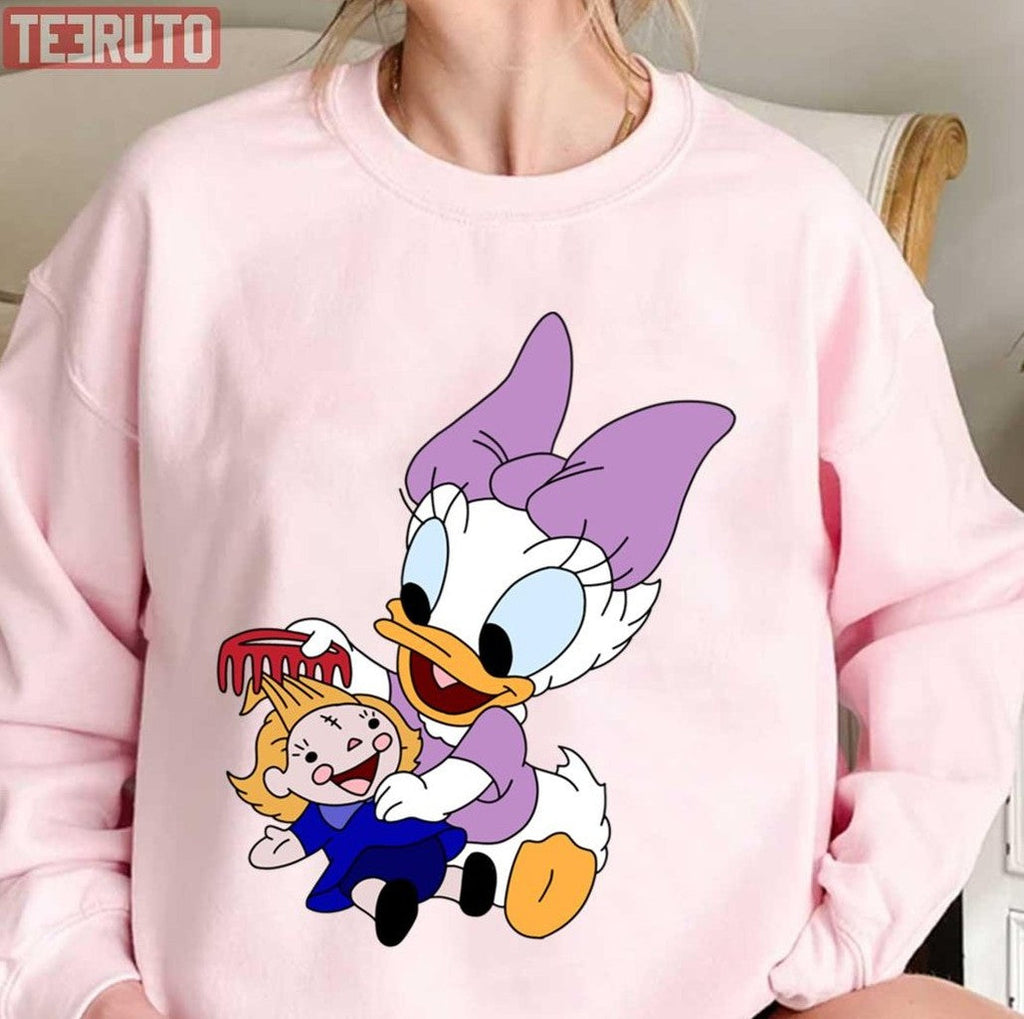 Baby Daisy With A Doll Unisex T-Shirt