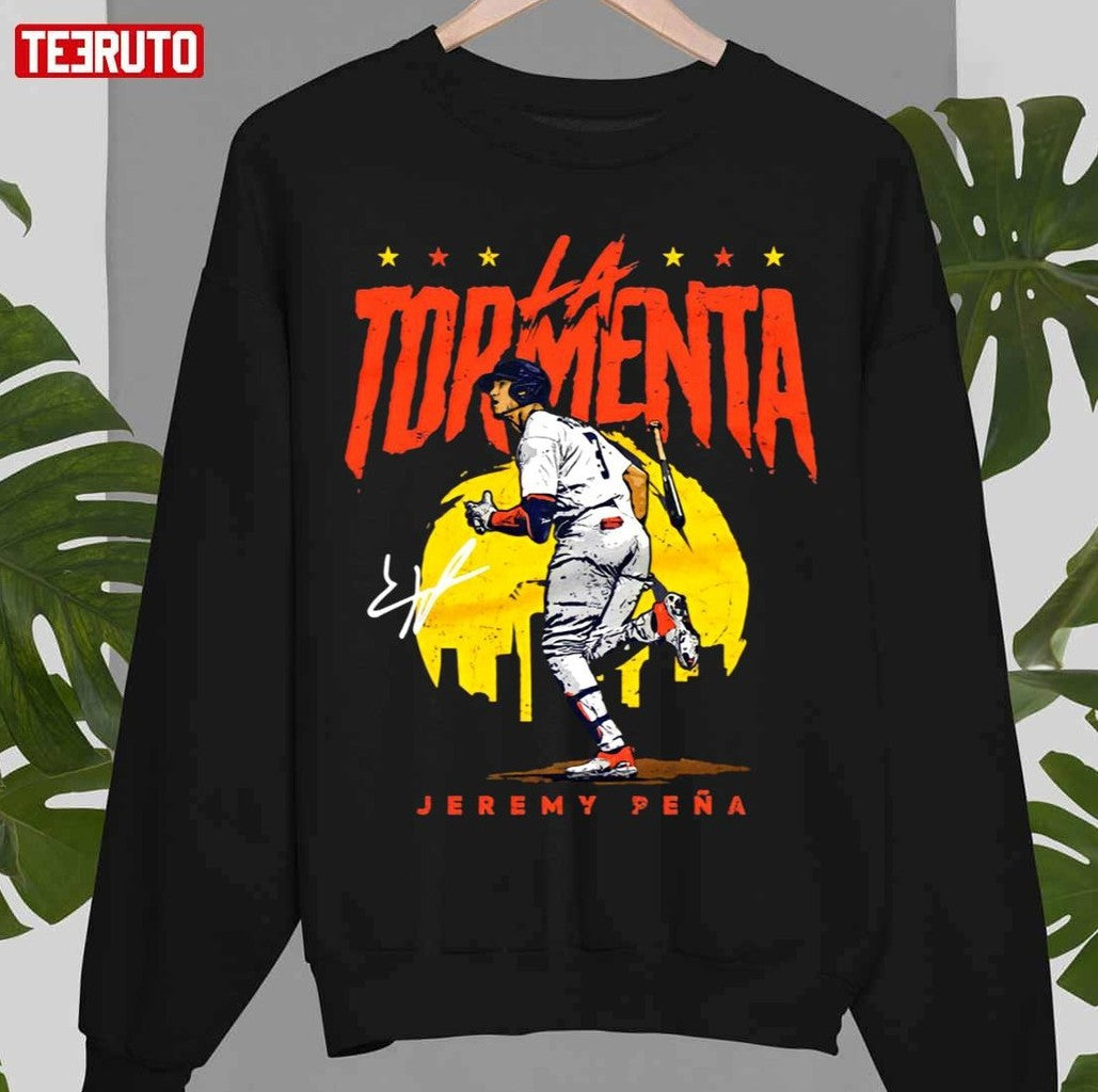 Sunset Design Jeremy Pena La Tormenta Houston Astros Unisex Hoodie