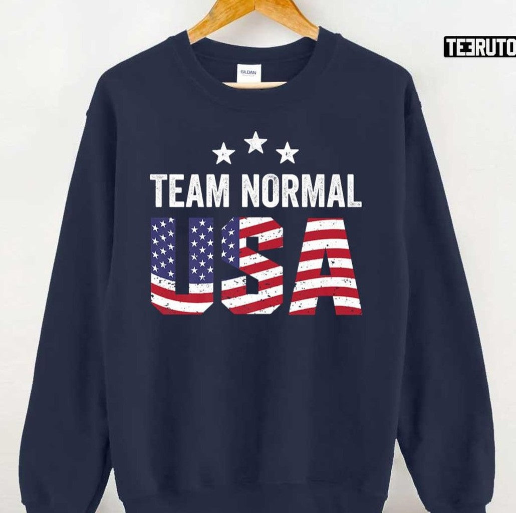 Team Normal Us Flag Unisex T-Shirt