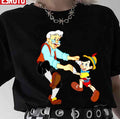 Pinocchio Doll Playing With His Father Unisex T-Shirt