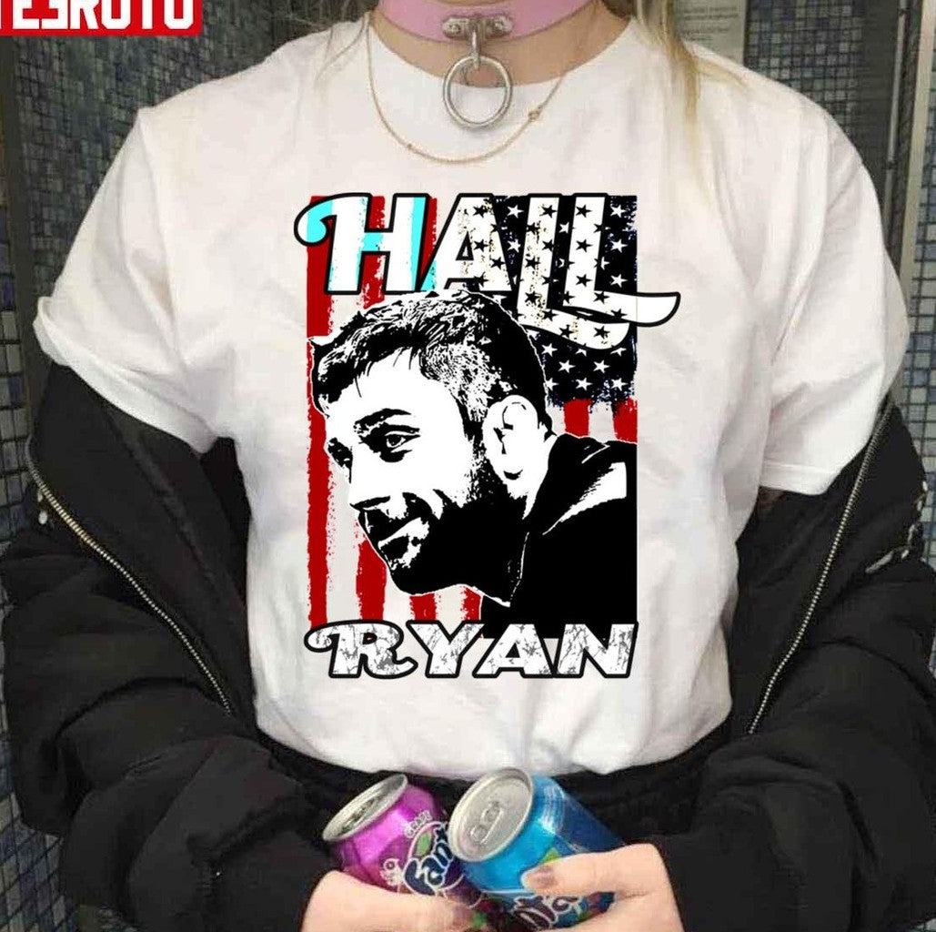 Ryan Hall 2022 Retro Vintage American Flag Unisex Sweatshirt