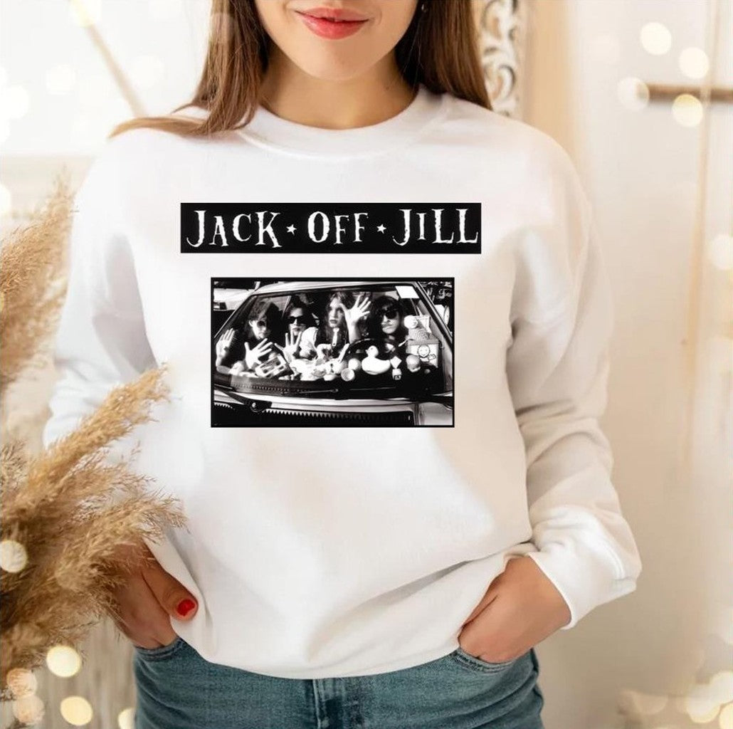 Black Band Art Jack Off Jill Unisex Sweatshirt