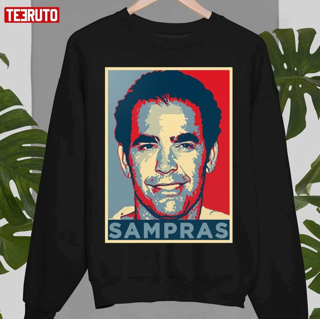 Pete Sampras Digital Graphic Tennis Pro Unisex T-Shirt