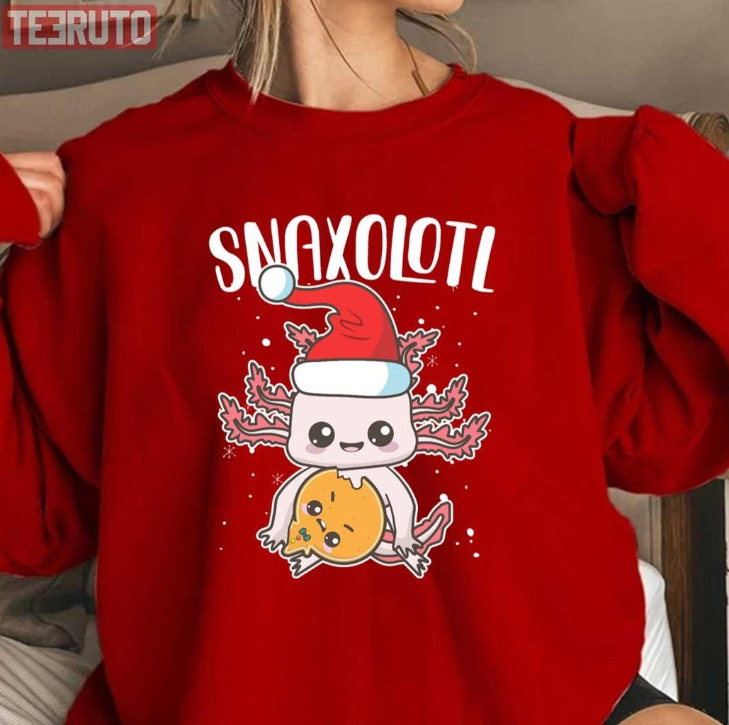 Snaxolotl Christmas Axolotl Sweatshirt