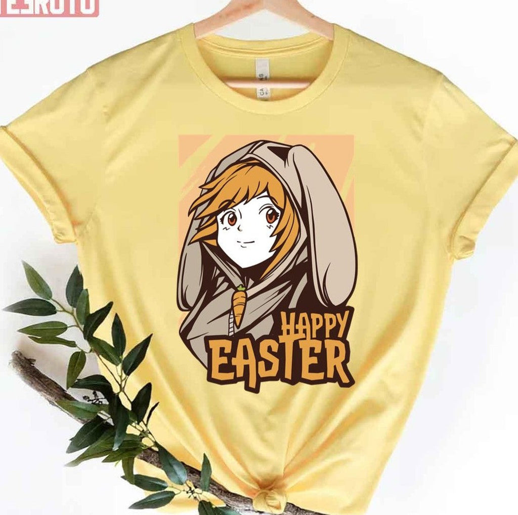 Anime Happy Easter Bunny Women T-Shirt