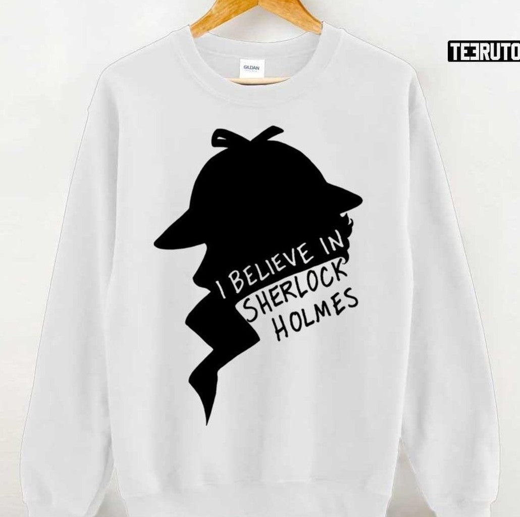 Believe In Sherlock Holmes Logo Book Unisex T-Shirt